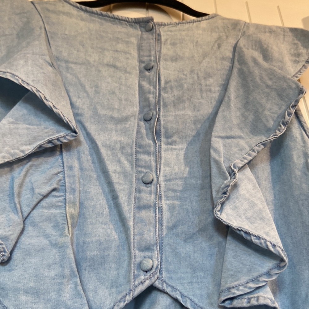 EVERNEW MELBOURNE ruffle button back romper 6 - Picture 8 of 10